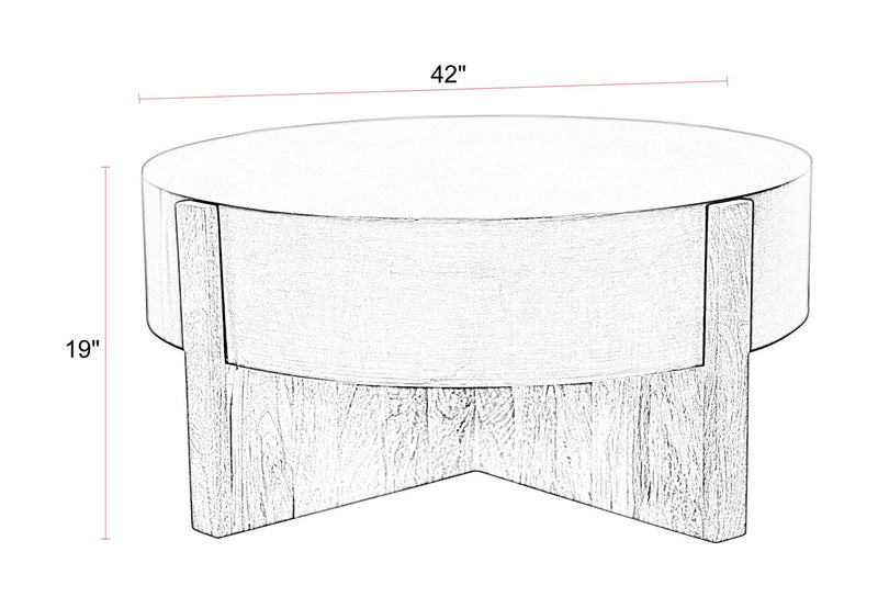 Aspen - 42" Round Cocktail Table With 2 End Tables - Barton Bronze - R&R Furniture Gallery (Fountain Valley, CA)