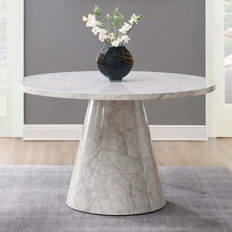 Kacey - Round Dining Table - Engineered Stone - R&R Furniture Gallery (Fountain Valley, CA)