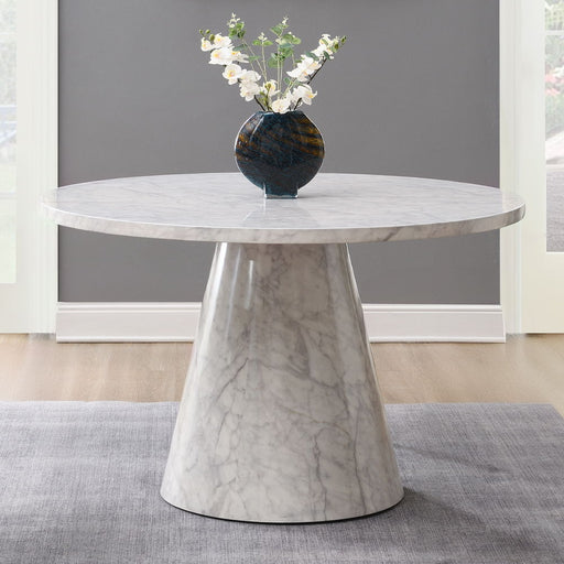 Kacey - Round Dining Table - Engineered Stone - R&R Furniture Gallery (Fountain Valley, CA)