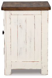Wystfield - Chair Side End Table - White / Brown - R&R Furniture Gallery (Fountain Valley, CA)