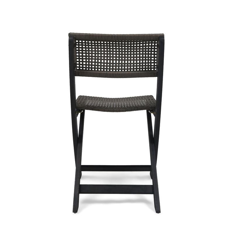 Bistro Foldable Chair With Wicker Backrest - R&R Furniture Gallery (Fountain Valley, CA)