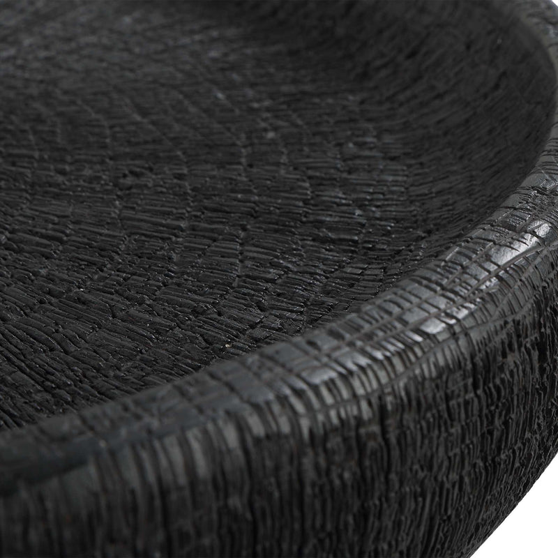 Resonance - Indoor-Outdoor Resin Bowl - Black