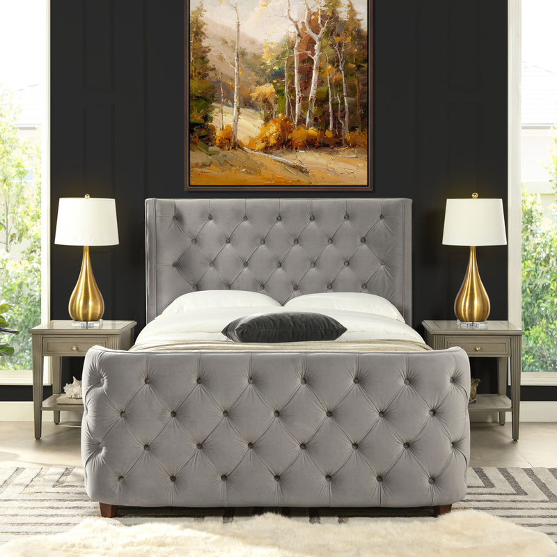 Brooklyn - Tufted Panel Bed Headboard And Footboard Set - R&R Furniture Gallery (Fountain Valley, CA)