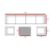 Stylish Entertainment Sectional Set, Outdoor Living - R&R Furniture Gallery (Fountain Valley, CA)