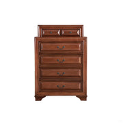 Glory Furniture LaVita accent chest with wooden finish and sleek design, featuring a spacious top surface and storage drawers.