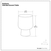 Anthony - Cast Aluminum Side Table - Bronze - R&R Furniture Gallery (Fountain Valley, CA)