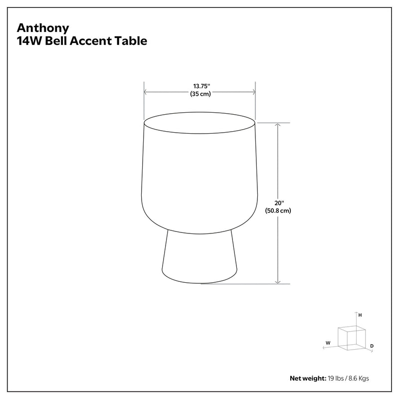Anthony - Cast Aluminum Side Table - Bronze - R&R Furniture Gallery (Fountain Valley, CA)