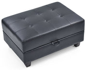 Contemporary upholstered storage ottoman by Glory Furniture with a sleek design and plush fabric, ideal for modern living spaces.