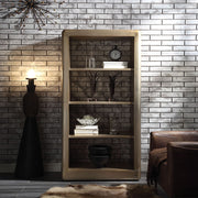Jennavieve - Bookcase - Gold Aluminum - R&R Furniture Gallery (Fountain Valley, CA)