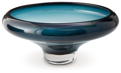 Vallborough - Bowl - Teal Blue - R&R Furniture Gallery (Fountain Valley, CA)
