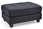 Contemporary upholstered ottoman by Glory Furniture with a sleek design and plush fabric, ideal for modern living rooms.