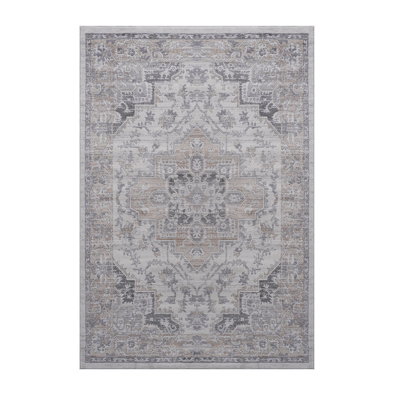 Marfi - 6' X 9' Oriental Area Rug - Ivory / Beige - R&R Furniture Gallery (Fountain Valley, CA)
