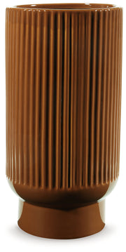 Signature Design by Ashley Avalyah vase with a sleek, modern ceramic design perfect for home decor.