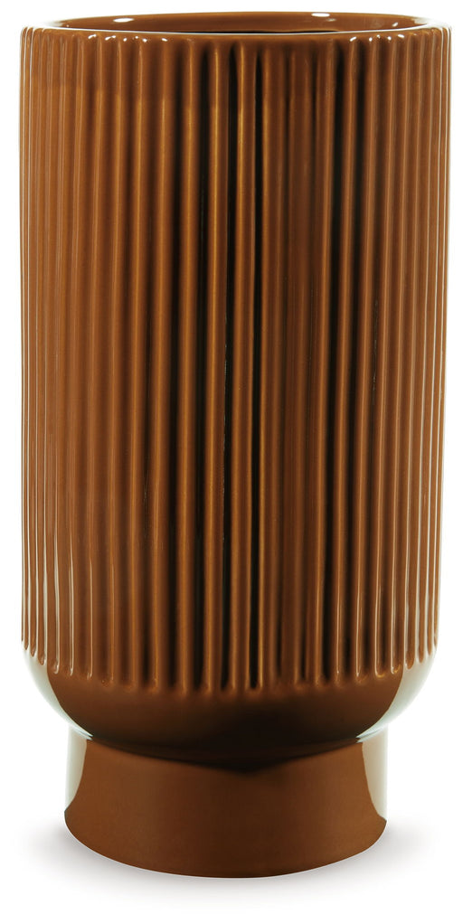 Signature Design by Ashley Avalyah vase with a sleek, modern ceramic design perfect for home decor.