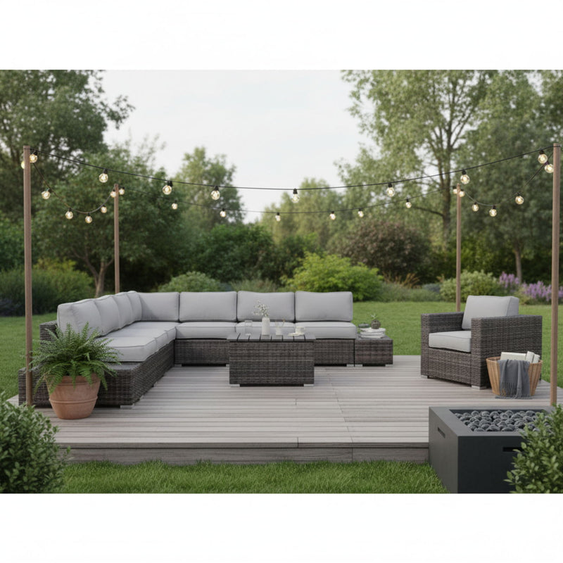 Stylish Entertainment Sectional Set, Outdoor Living - R&R Furniture Gallery (Fountain Valley, CA)