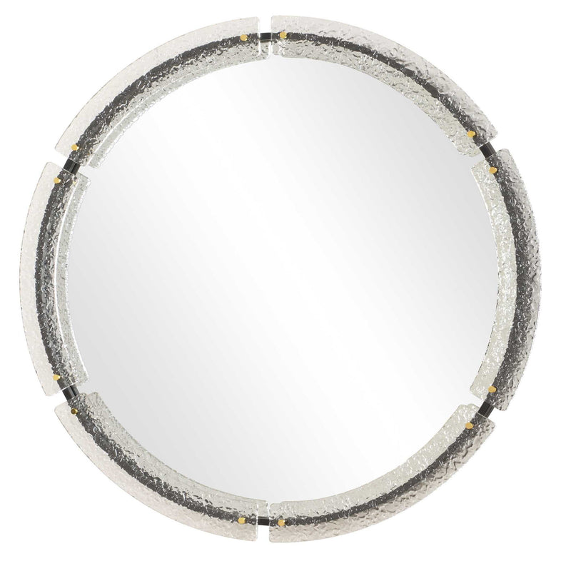 Crystalline - Round Mirror - White