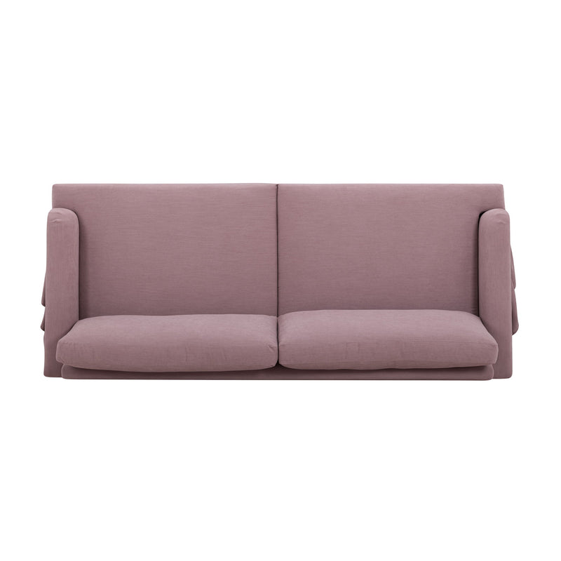 Gertrude upcycled performance fabric sofa by TOV Furniture, stationary sofa with sleek design and plush cushions.