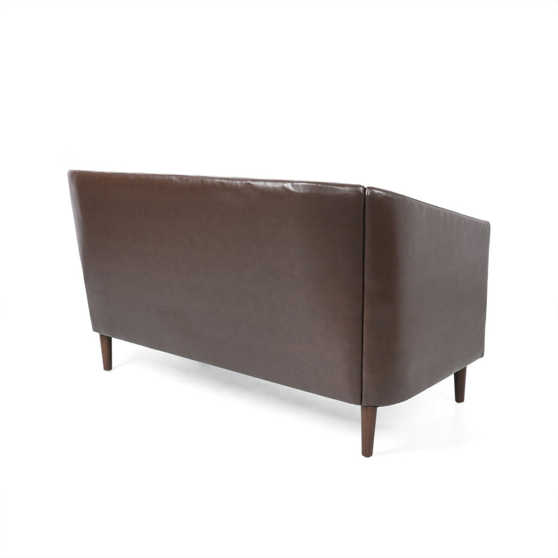 Sophisticated Loveseat With Diamond Stitched Detailing - R&R Furniture Gallery (Fountain Valley, CA)