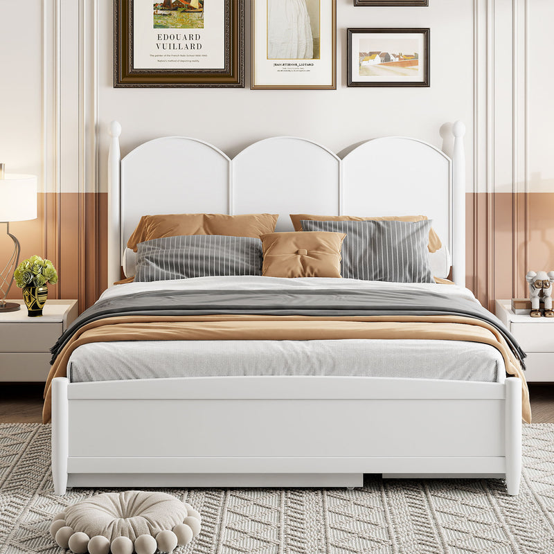 Platform Bed With With 2 Big Drawers And Trundle - R&R Furniture Gallery (Fountain Valley, CA)