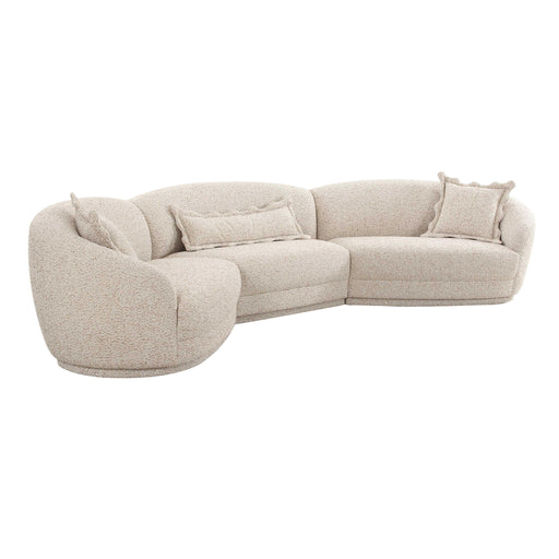 Marion - Textured Boucle Large Sectional - Two-Tone - R&R Furniture Gallery (Fountain Valley, CA)