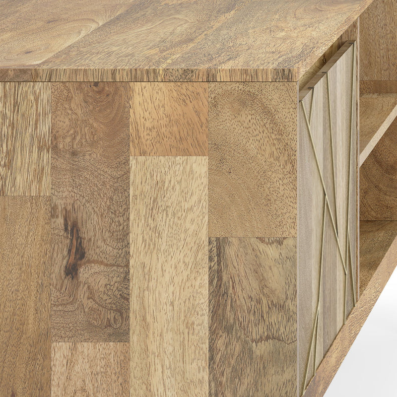 Jager - TV Media Stand - Natural - R&R Furniture Gallery (Fountain Valley, CA)