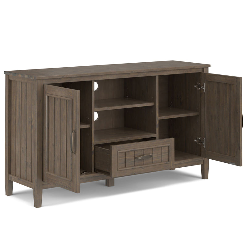 Lev - TV Media Stand - Smoky Brown - R&R Furniture Gallery (Fountain Valley, CA)