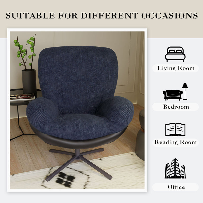 360° Swivel Office Chair, No Wheels - R&R Furniture Gallery (Fountain Valley, CA)