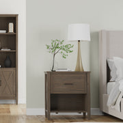 Ela - Bedside Table - Smoky Brown - R&R Furniture Gallery (Fountain Valley, CA)