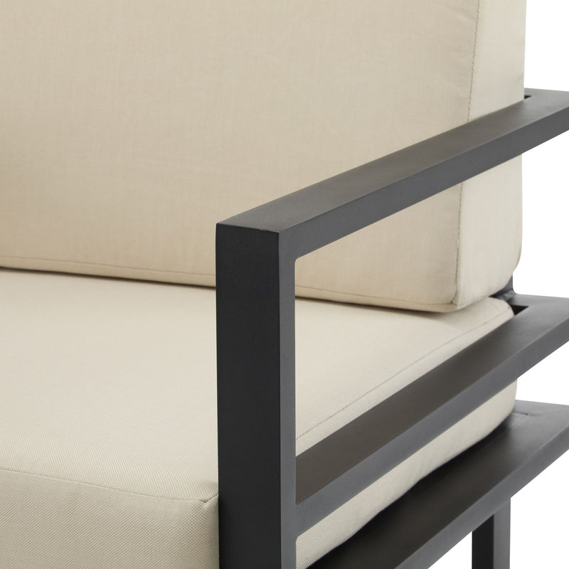 Modern Outdoor Lounge Chair With Aluminum Frame And Weather Resistant Cushions - R&R Furniture Gallery (Fountain Valley, CA)