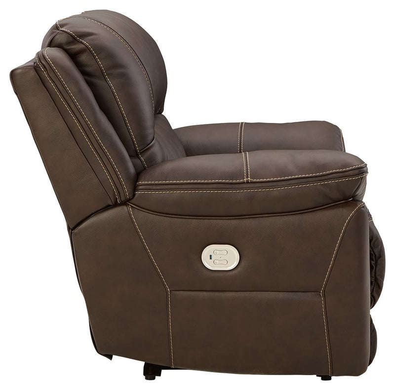 Dunleith - Zero Wall Recliner w/PWR HDRST - Chocolate - R&R Furniture Gallery (Fountain Valley, CA)