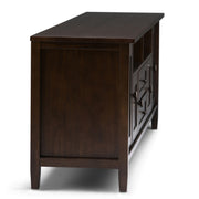 Warm Shaker - TV Media Stand Handcrafted - Tobacco Brown - R&R Furniture Gallery (Fountain Valley, CA)