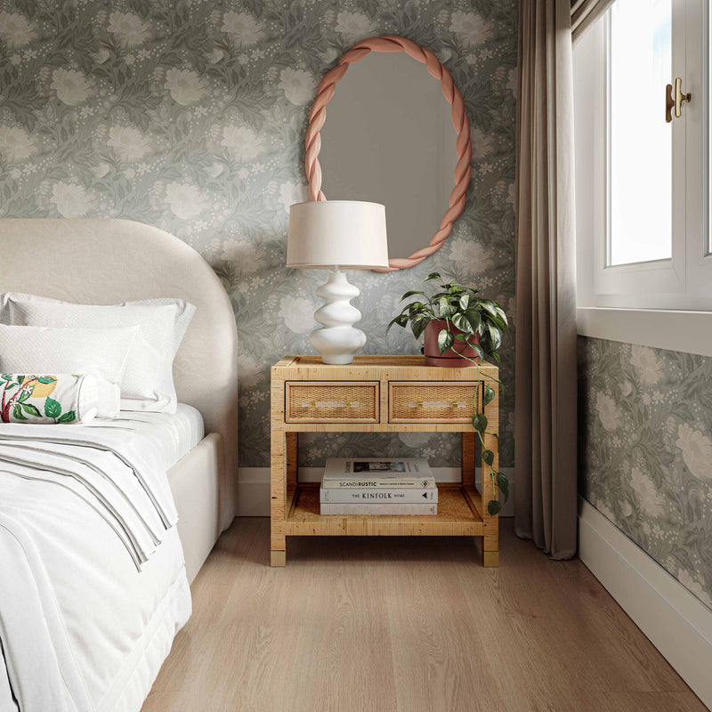 Amara - Rattan Nightstand - Natural - R&R Furniture Gallery (Fountain Valley, CA)