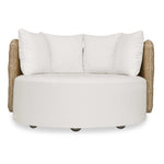 Sunset - Outdoor Round Swivel Day Bed - White