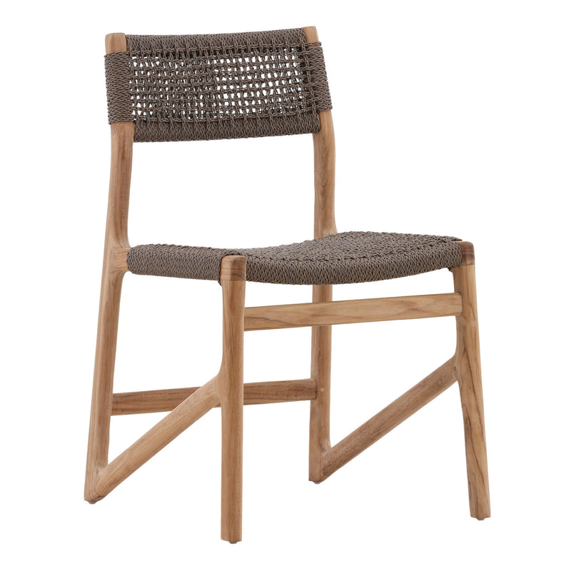Ysidro - Outdoor Dining Chair - Gray And Natural