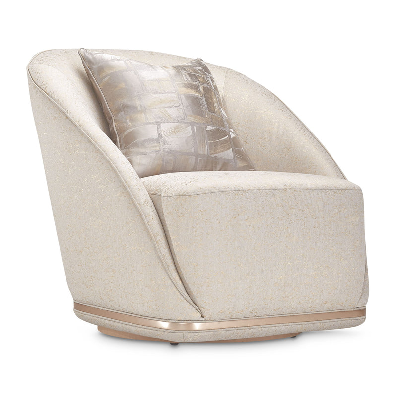 La Rachelle - Swivel Chair - Gold Rush / Champagne - R&R Furniture Gallery (Fountain Valley, CA)