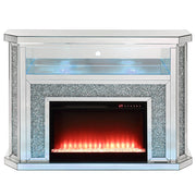 Noralie - 51" Fireplace With LED - Mirrored & Faux Diamonds - R&R Furniture Gallery (Fountain Valley, CA)