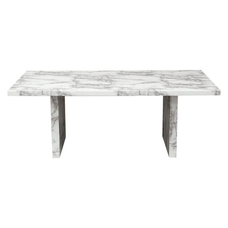 Icon Faux Marble Rectangular Dining Table by Diamond Sofa