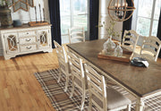 Realyn - Rectangular Dining Room Extension Table - Chipped White - R&R Furniture Gallery (Fountain Valley, CA)