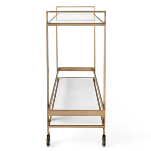 Roll Along - Bar Cart - Brass