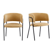 Modern Upholstered Arm Dining Chair Set - R&R Furniture Gallery (Fountain Valley, CA)
