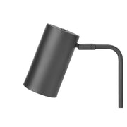 Modern gray 8th Street table lamp with built-in USB port, featuring a sleek design and soft lighting for contemporary spaces.