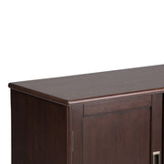 Draper - Low Storage Cabinet - Medium Auburn Brown - R&R Furniture Gallery (Fountain Valley, CA)