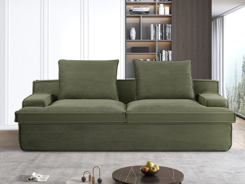 Nimbus - Oversized Full Foam 4 Seater Couch For Living Room Upholstered In Soft, Wide Armrests - R&R Furniture Gallery (Fountain Valley, CA)
