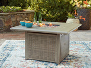Cliff Trails - Square Fire Pit Table - Beige - R&R Furniture Gallery (Fountain Valley, CA)