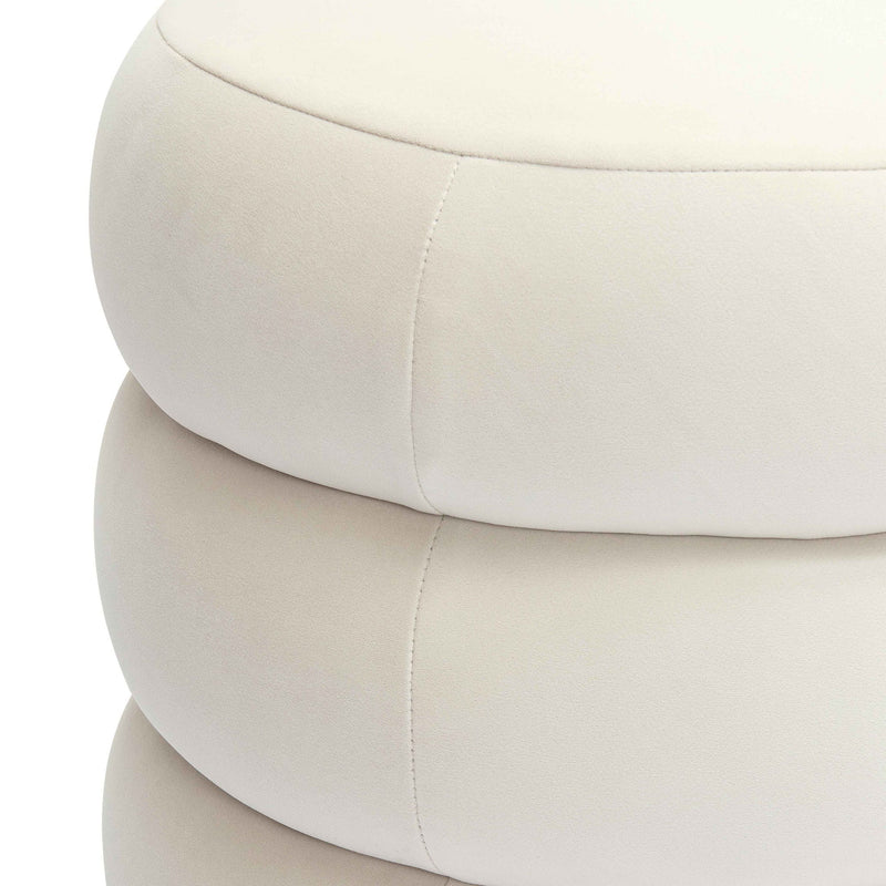 Stefanie - Velvet Ottoman - R&R Furniture Gallery (Fountain Valley, CA)
