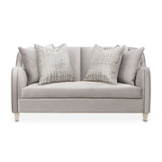 Roxbury Park - Velvet Loveseat - Steel / Slate - R&R Furniture Gallery (Fountain Valley, CA)