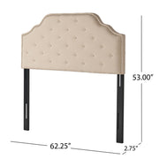 Luella - Button Tufted Upholstered Headboard - R&R Furniture Gallery (Fountain Valley, CA)