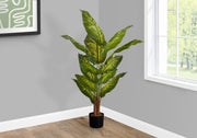 47" Tall, Artificial Plant, Evergreen Tree, Indoor, Faux, Fake, Floor, Greenery, Potted, Real Touch, Decorative - Green / Black - R&R Furniture Gallery (Fountain Valley, CA)