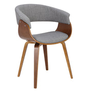 Set of two Lumi Source Vintage Mod mid-century modern dining chairs with sleek wooden design and minimalist style.