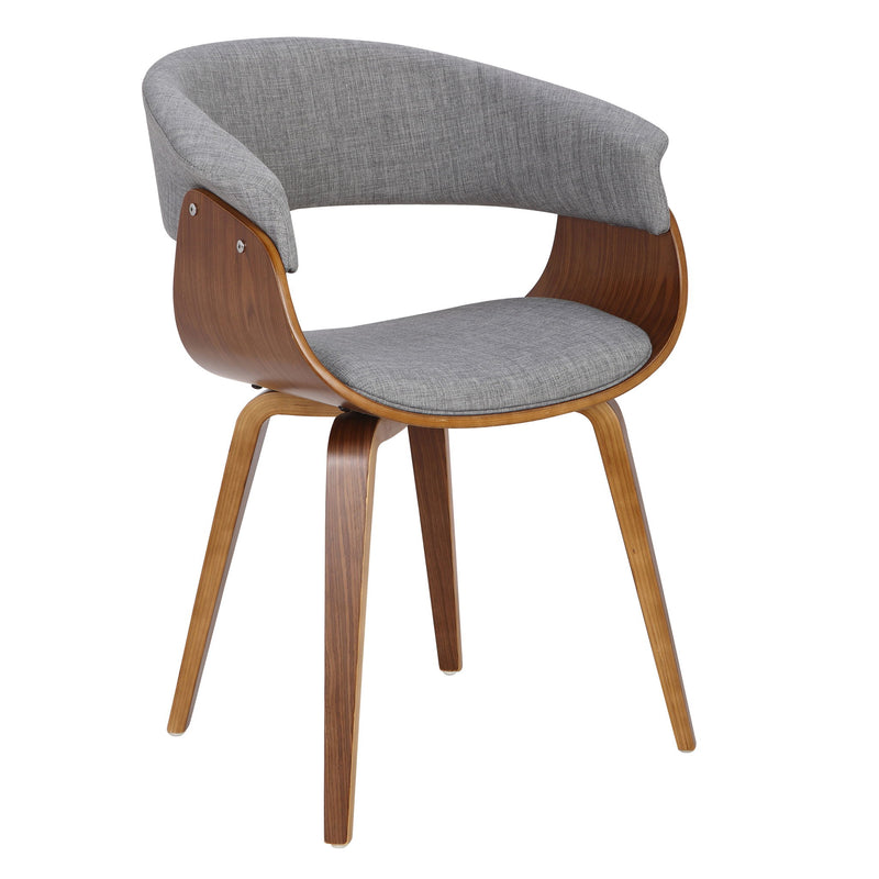 Set of two Lumi Source Vintage Mod mid-century modern dining chairs with sleek wooden design and minimalist style.